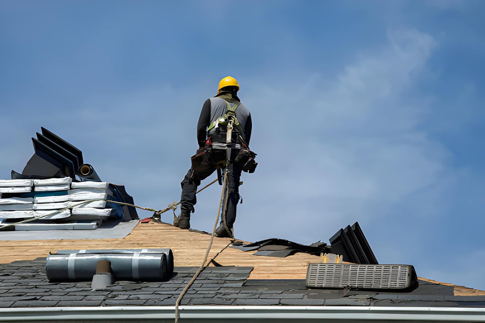 Flat roof installation